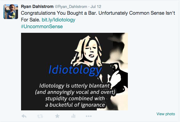 Ryan Dahlstrom Twitter Idotology